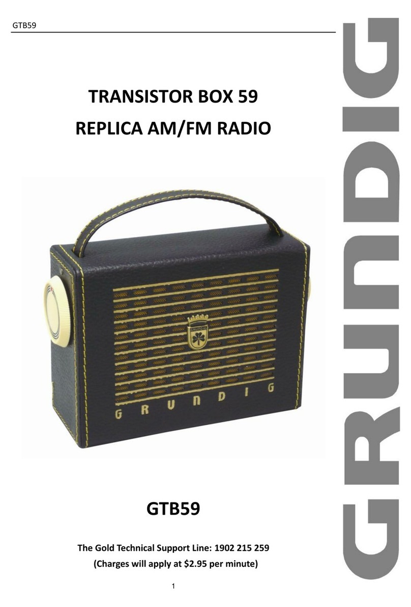 Grundig GTB59 User manual