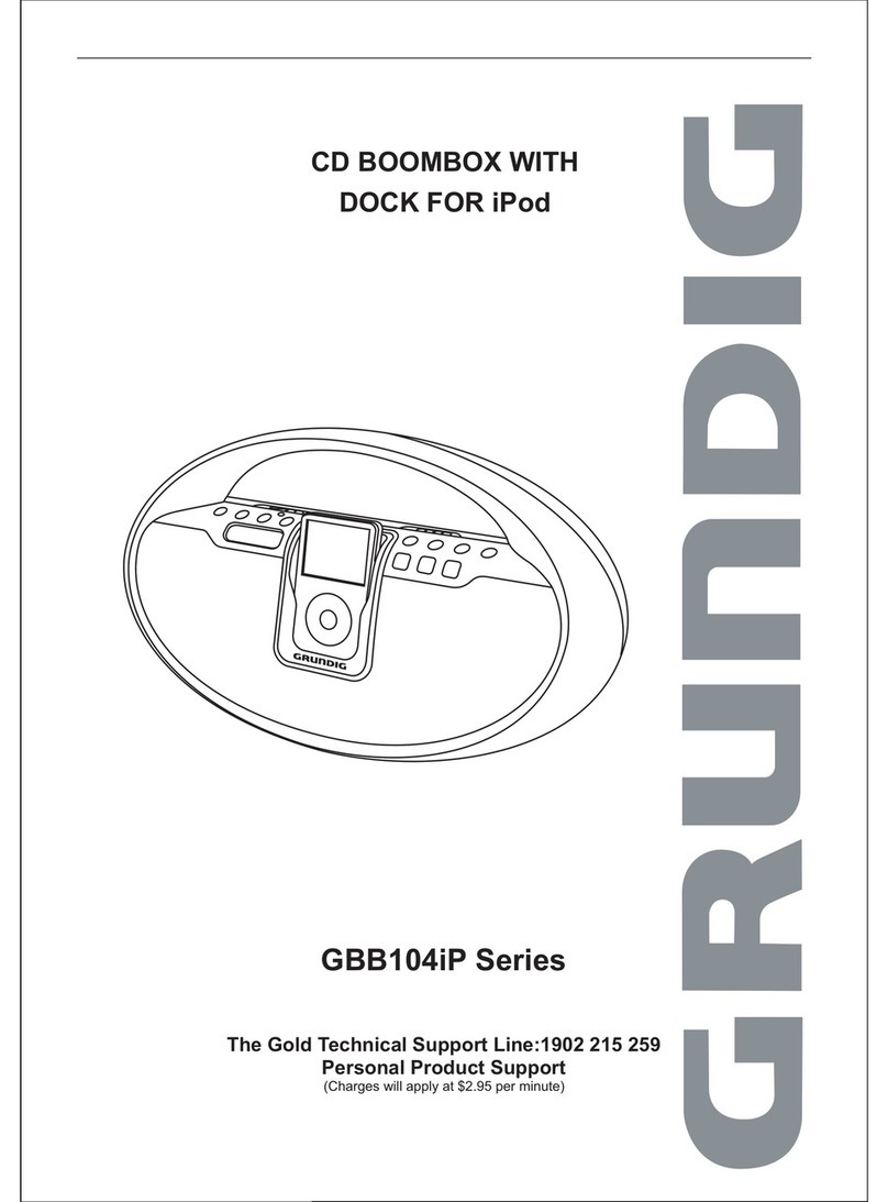 Grundig GBB104iP Series User manual