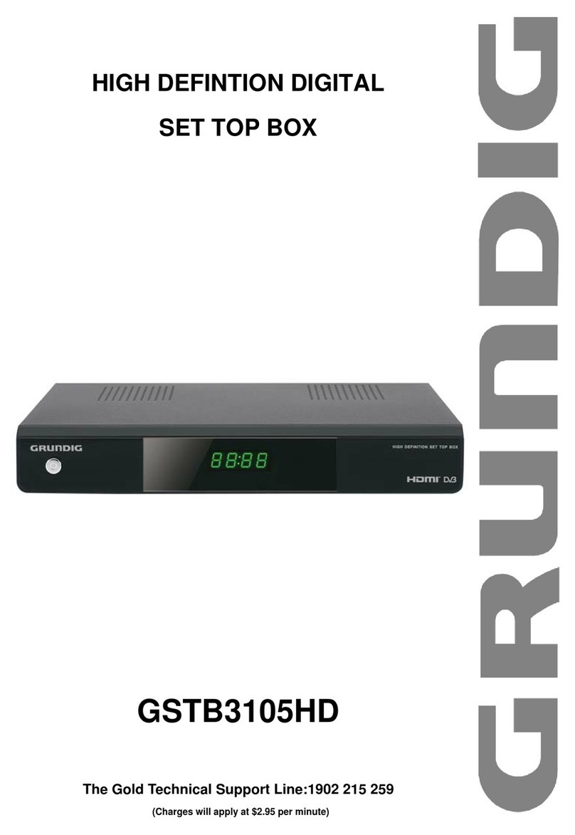 Grundig GSTB3105HD User manual Grundig GSTB3105HD User manual