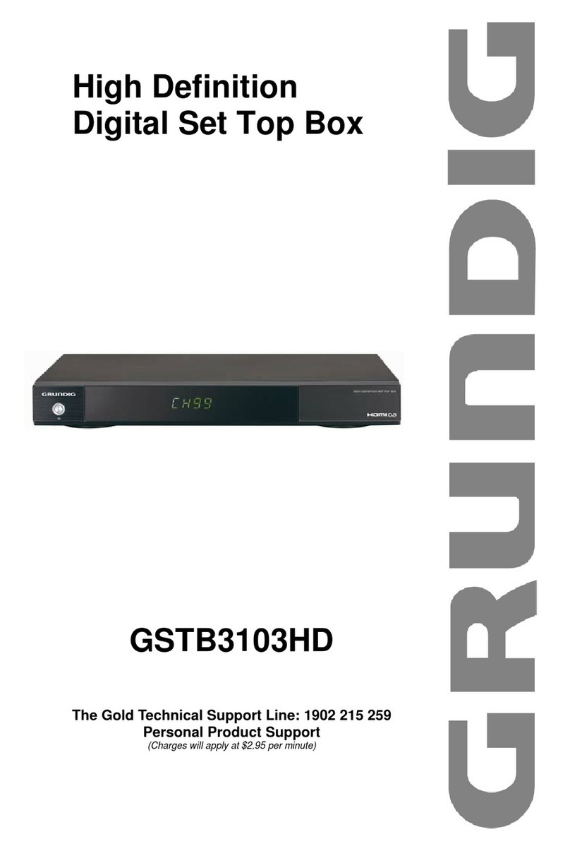 Grundig GSTB3103HD User manual Grundig GSTB3103HD User manual