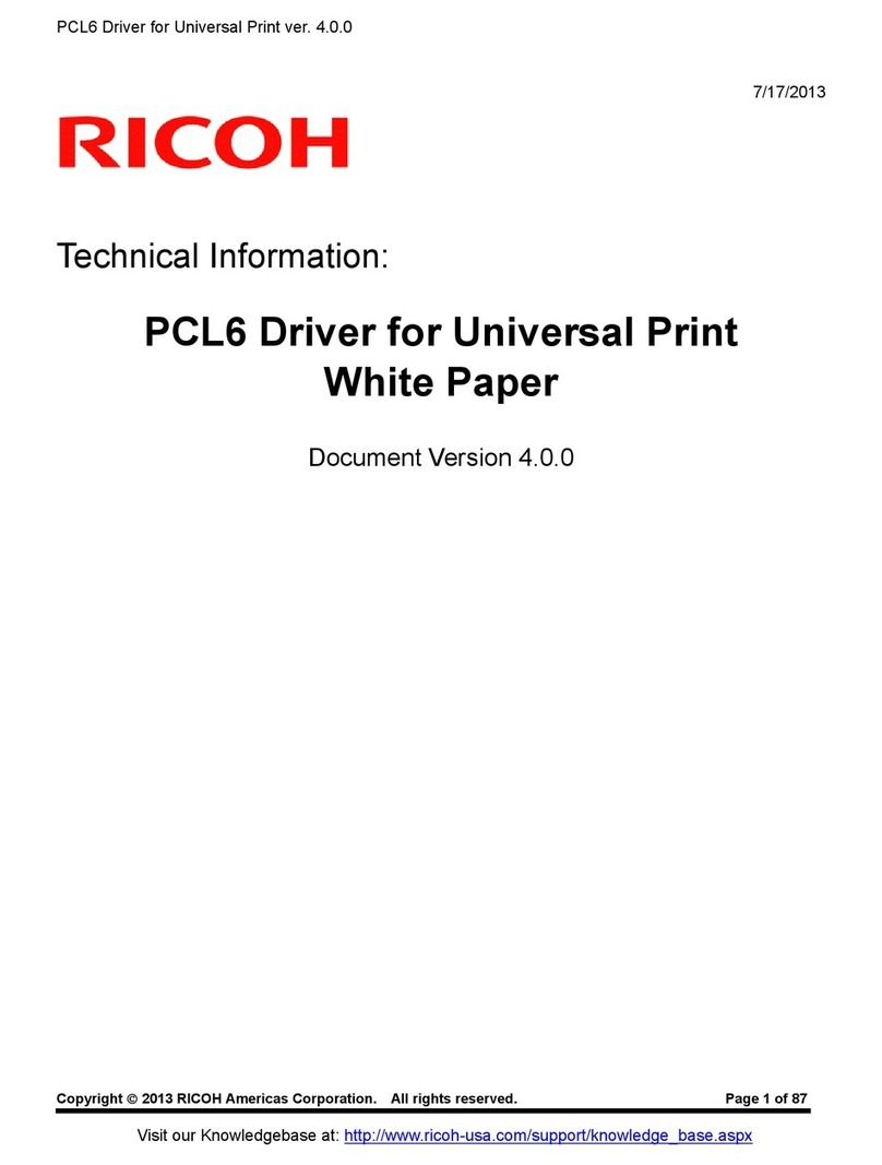 Ricoh PCL6 Driver Manual
