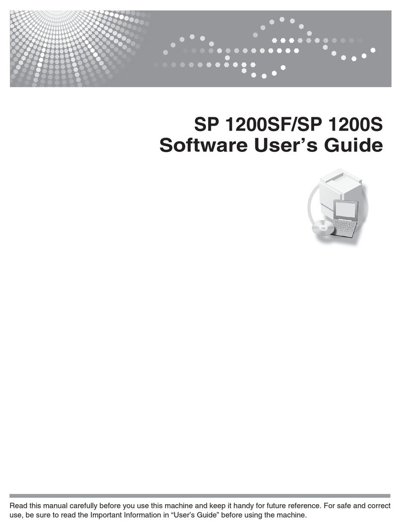Ricoh Aficio SP 1200SF User manual