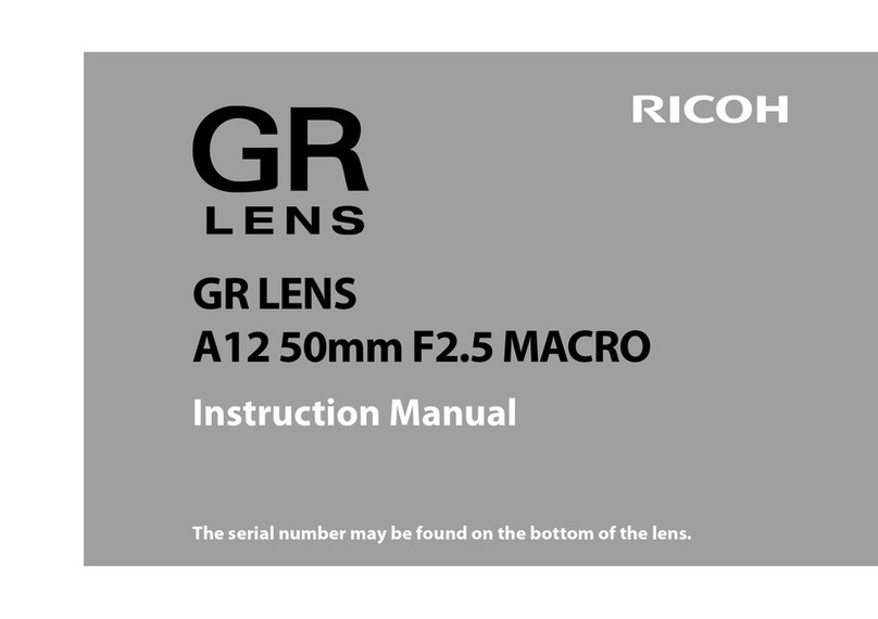 Ricoh GR A12 50mm F2.5 MACRO instruction manual