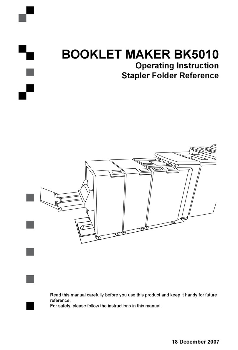 Ricoh BOOKLET MAKER BK5010 User manual Ricoh BOOKLET MAKER BK5010 User manual