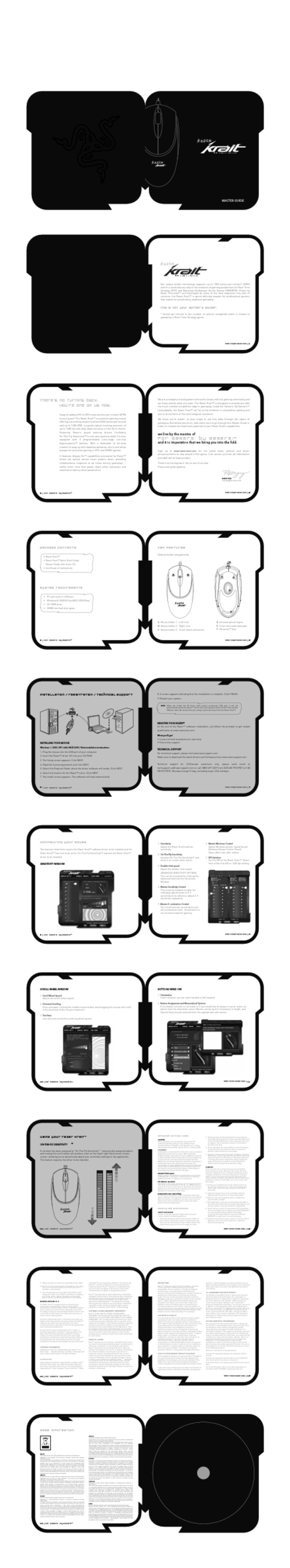 Razer Krait Use and care manual