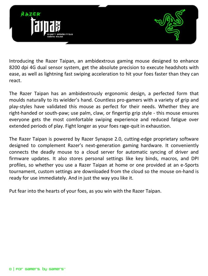 Razer taipan User manual