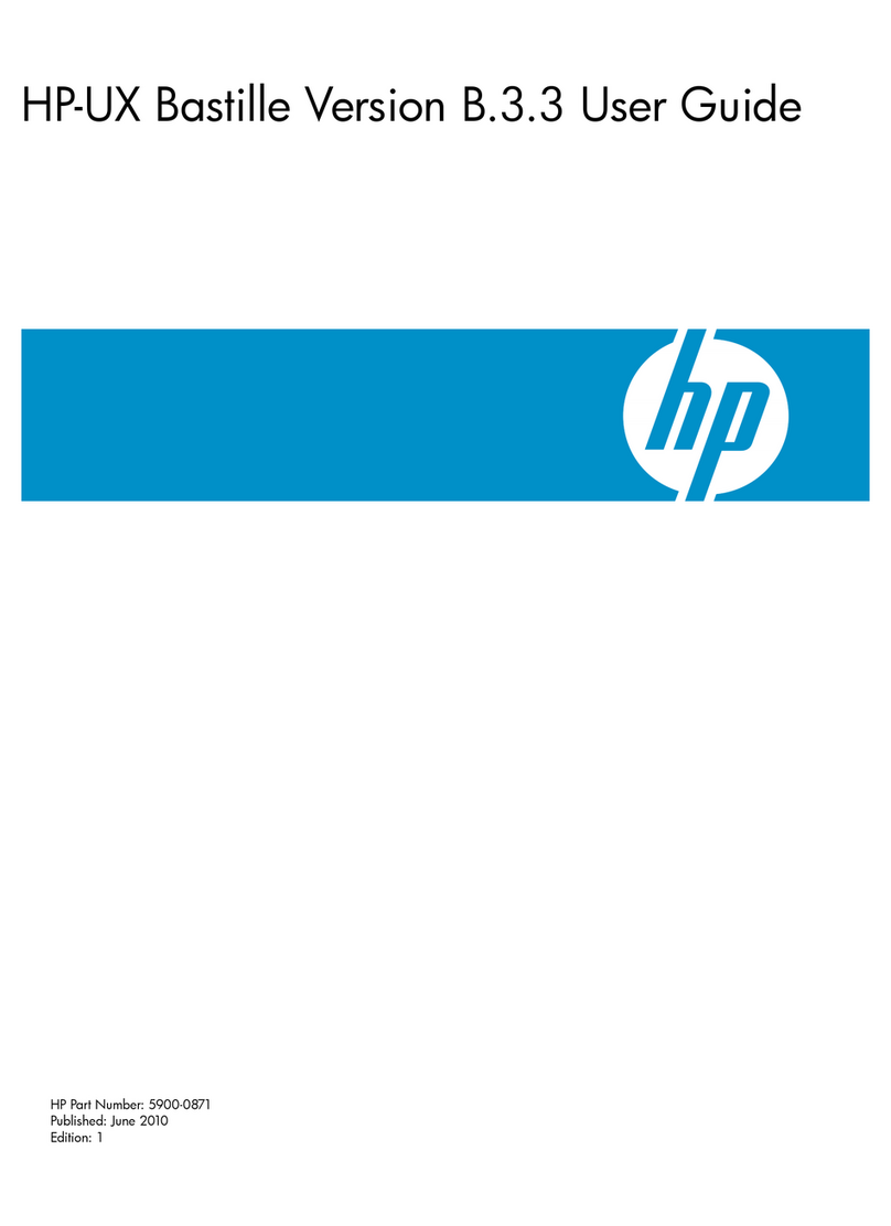 HP UX Bastille User manual