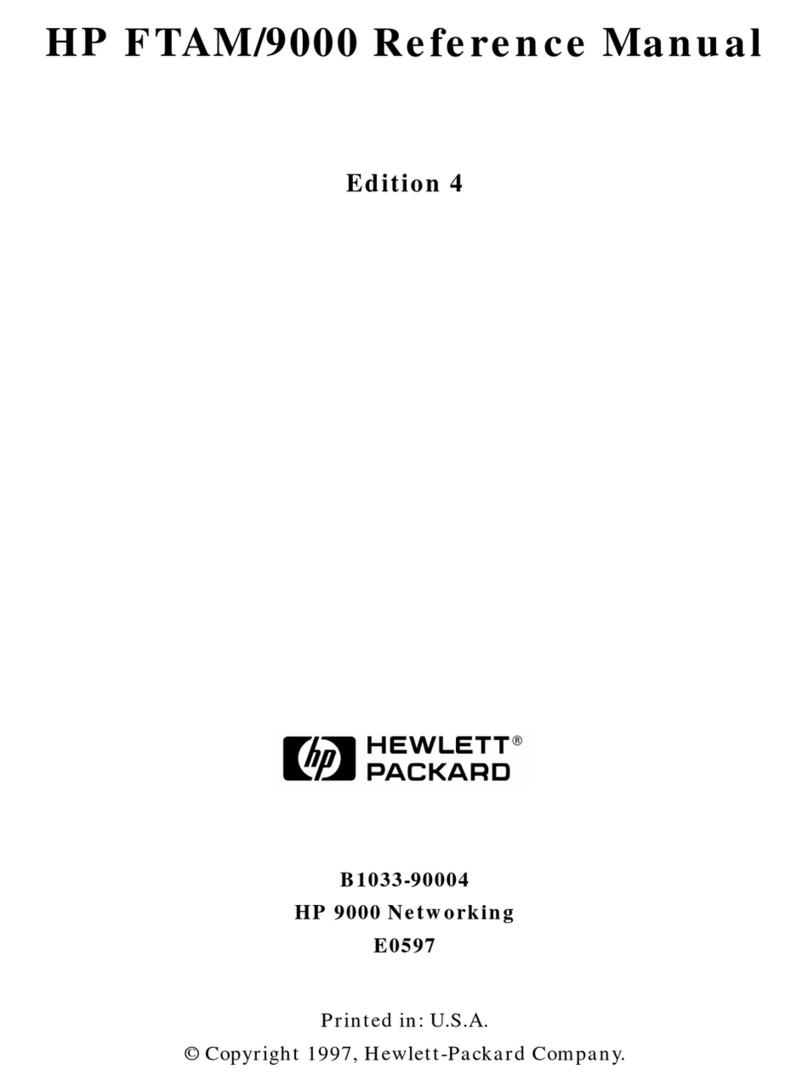 HP FTAM/9000 User manual