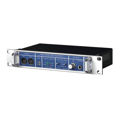 RME Audio Hammerfall Multiface II User manual