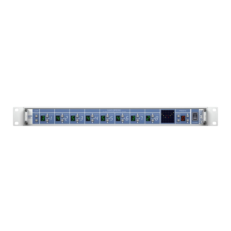 RME Audio MADI Bridge user guide