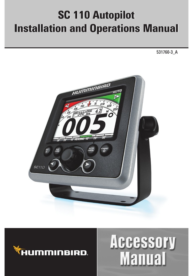 Humminbird SC 110 Autopilot Installation and operation manual