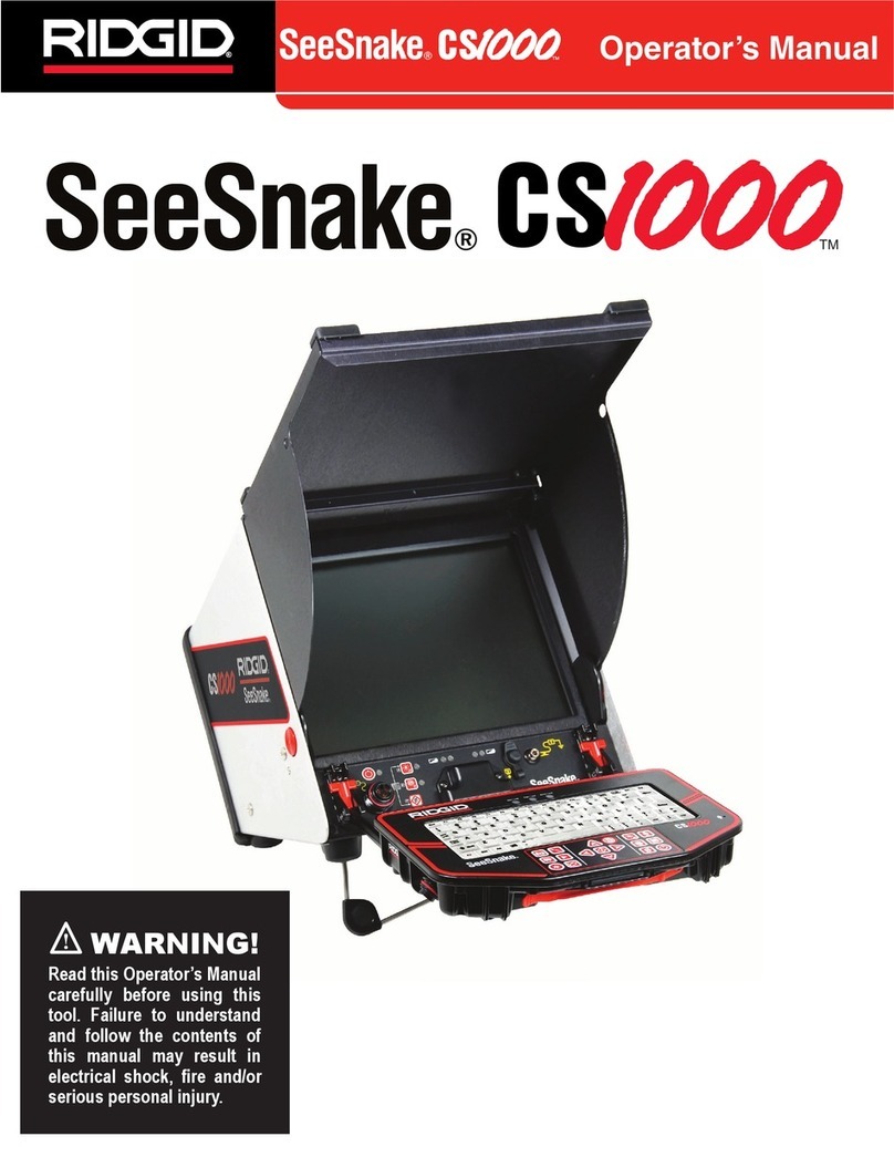 RIDGID SeeSnake CS1000 User manual
