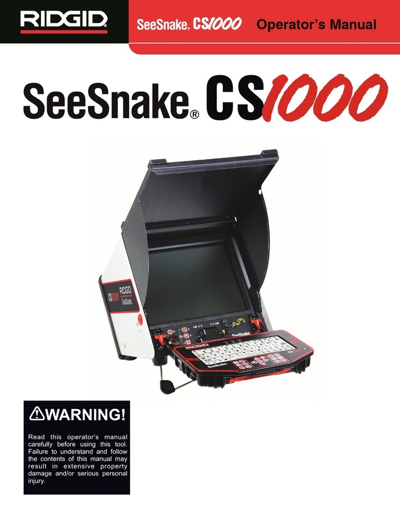 RIDGID SeeSnake CS1000 User manual