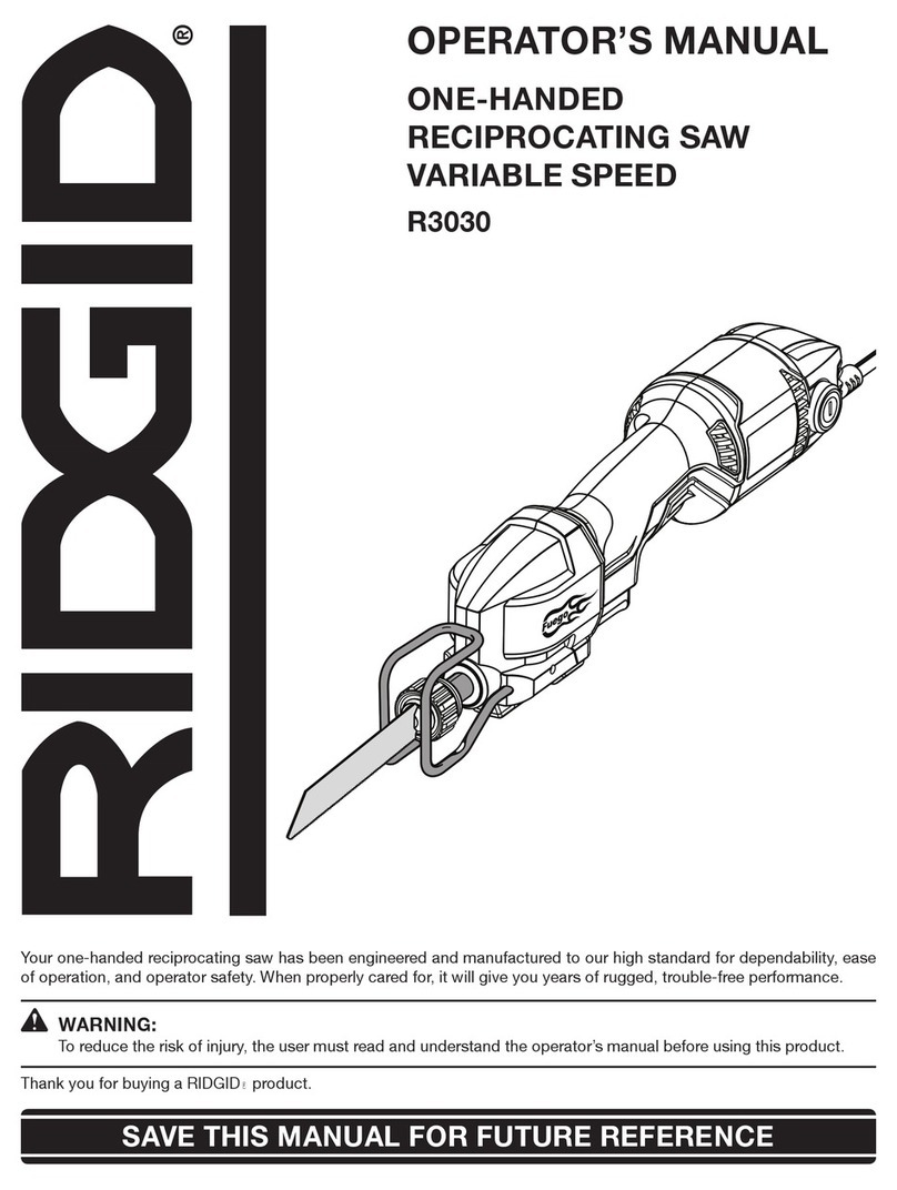 RIDGID R3030 User manual RIDGID R3030 User manual