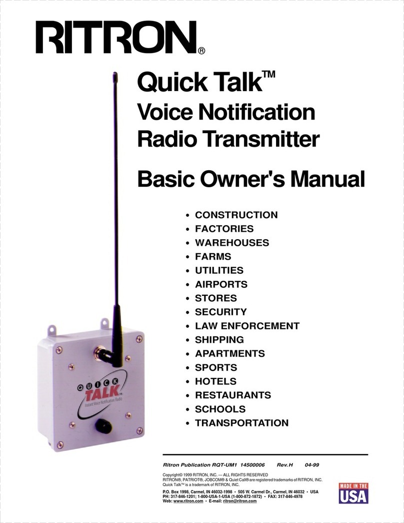 Ritron Quick Talk Basic owner's manual