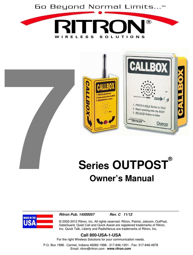 Ritron OUTPOST Series User manual Ritron OUTPOST Series User manual