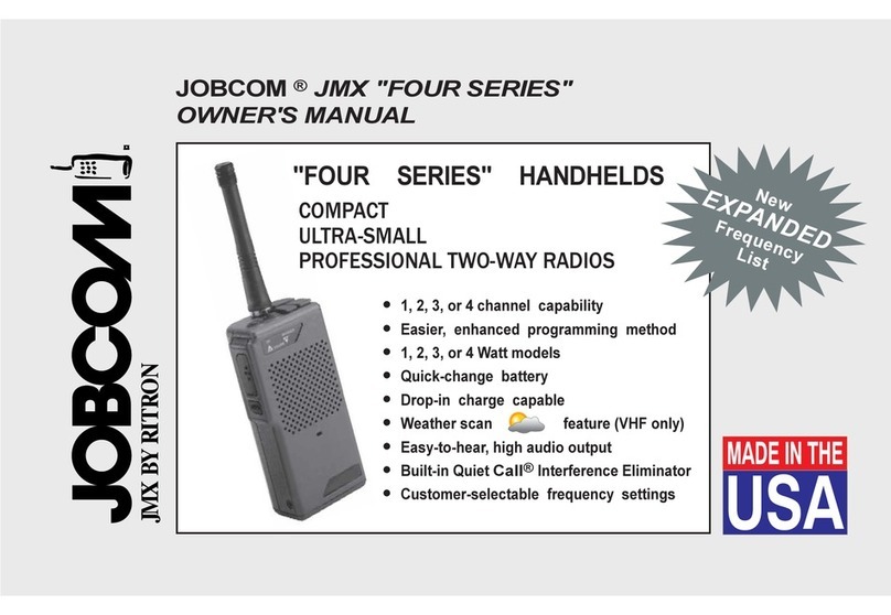 Ritron JOBCOM JMX "Four Series" User manual