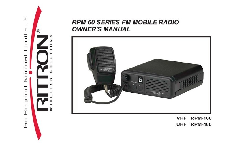 Ritron RPM 60 Series owner's manual