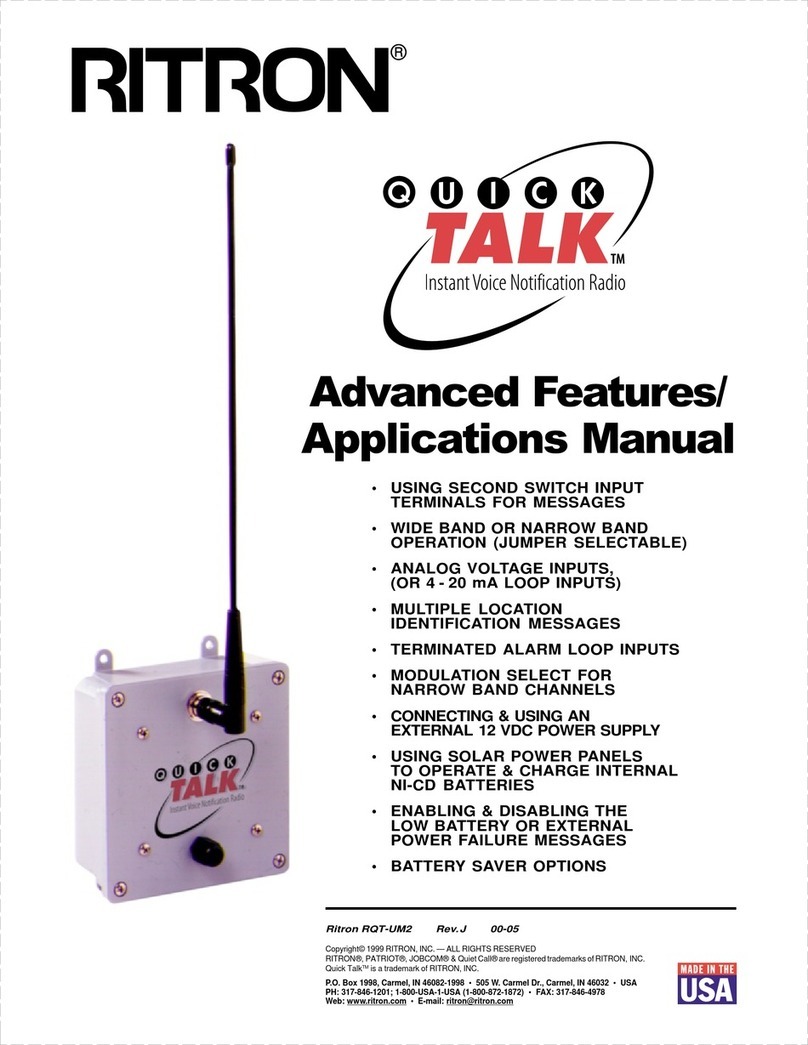 Ritron QUICK TQLK Applications manual