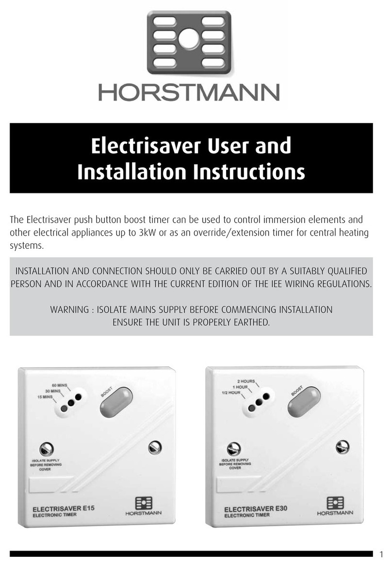 Horstmann Electrisaver Operating instructions