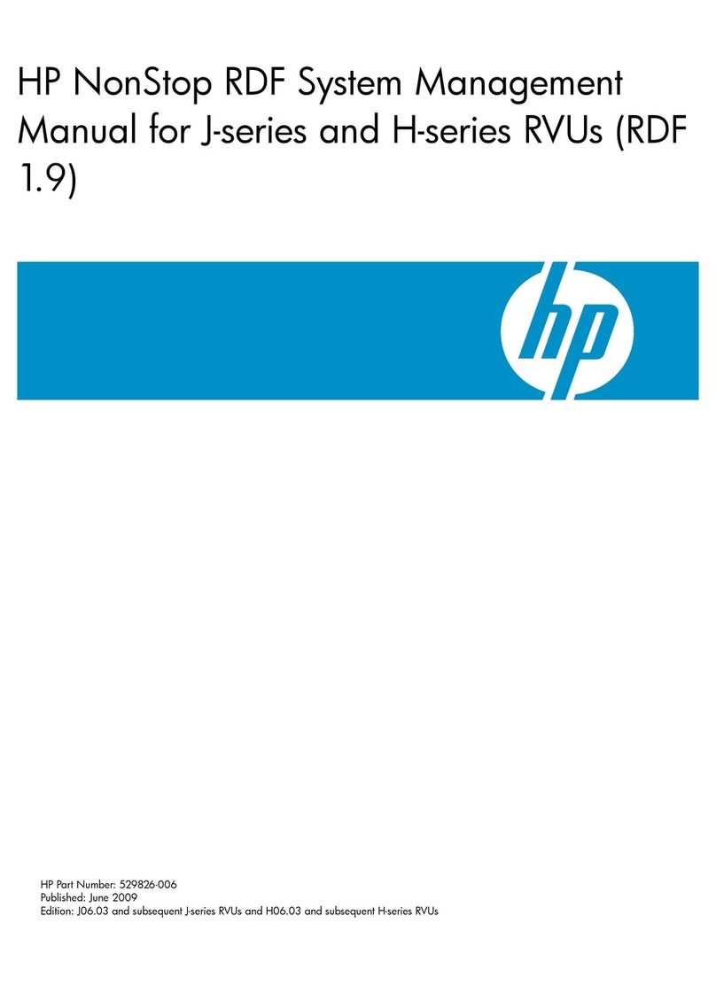 HP NonStop RDF J-series RVUs Programming manual
