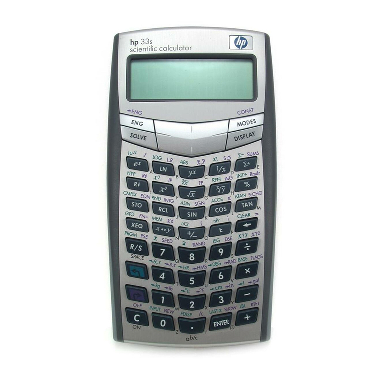 HP 33S User manual