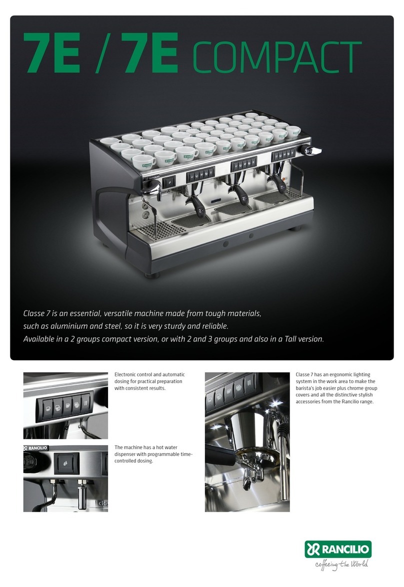 Rancilio Classe 7E User manual