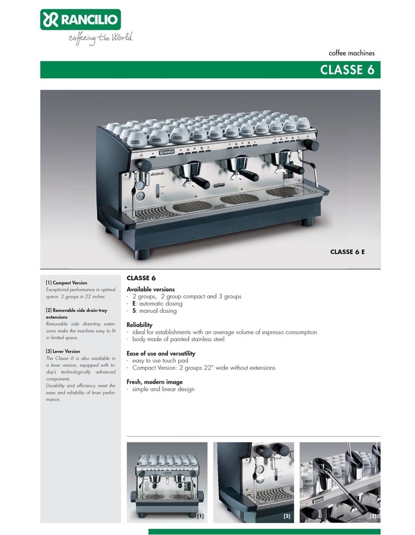 Rancilio Classe 6 E User manual