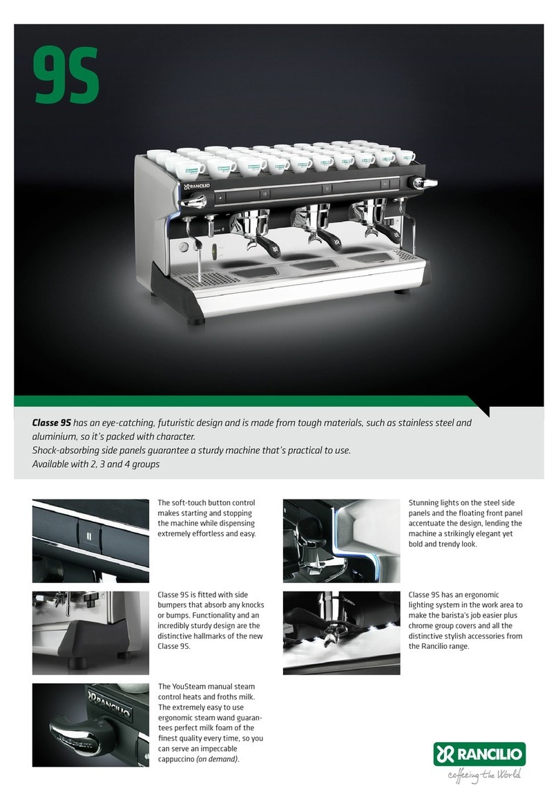 Rancilio Classe 9S User manual