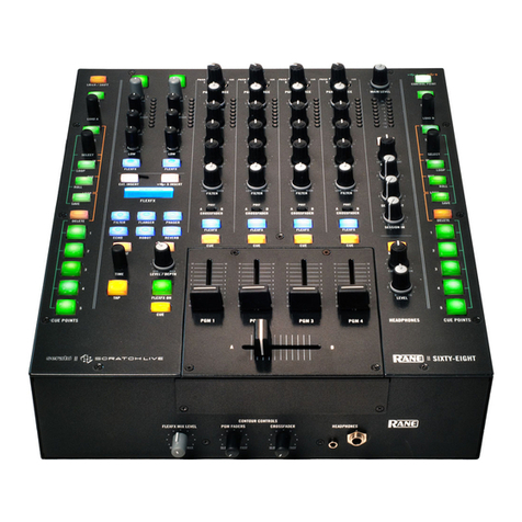 Rane SIXTY-EIGHT Operator's manual