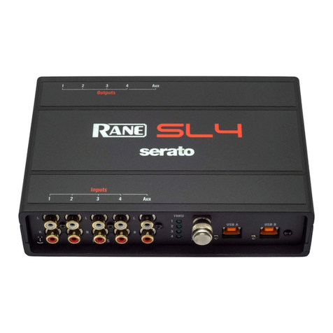 Rane SL 4 User manual