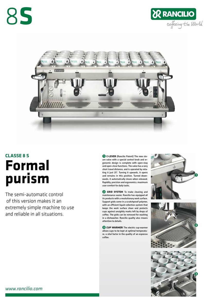 Rancilio Classe 8 S User manual