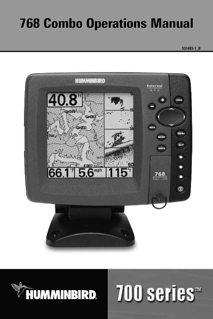 Humminbird 768 combo Operation manual