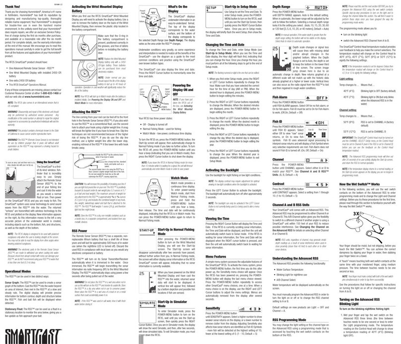 Humminbird Smartcast Operation manual
