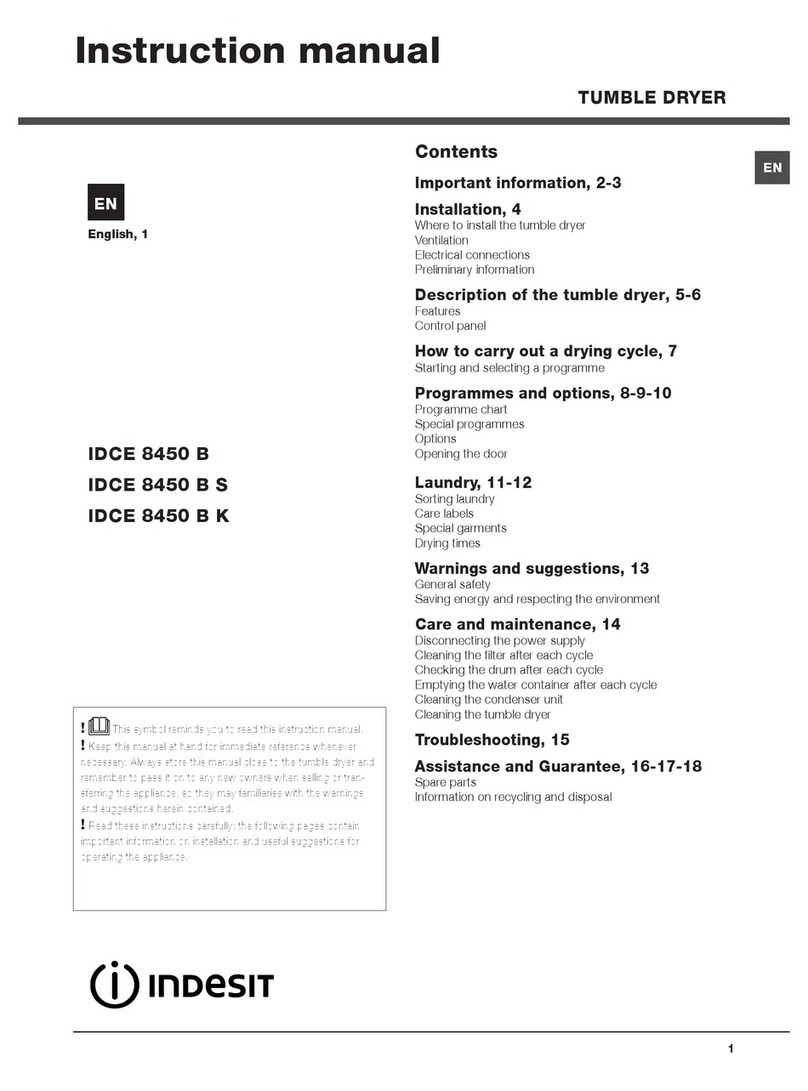 Indesit IDCE 8450 B S instruction manual