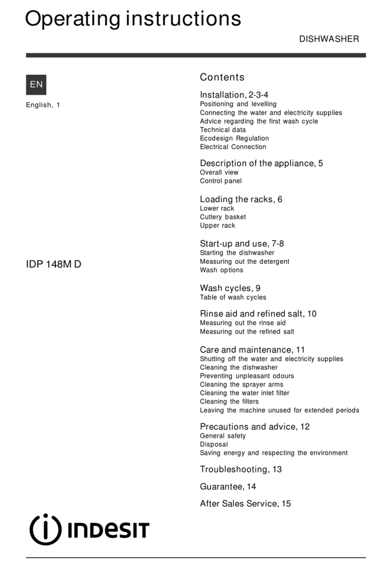 Indesit IDP 148M D operating instructions