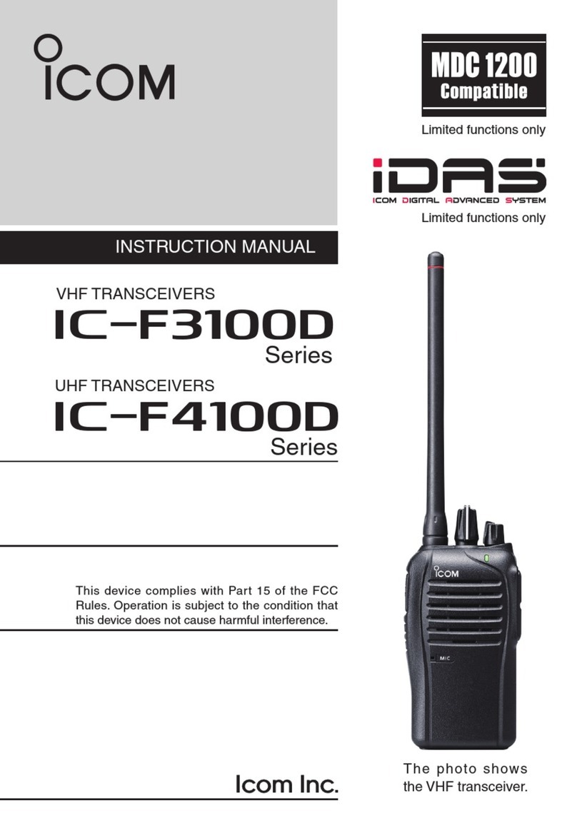 Icom IC-F4100D Series User manual