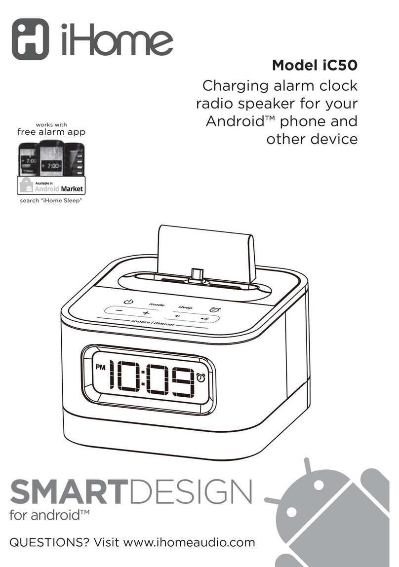 iHome SMARTDESIGN Series iC50 instruction manual