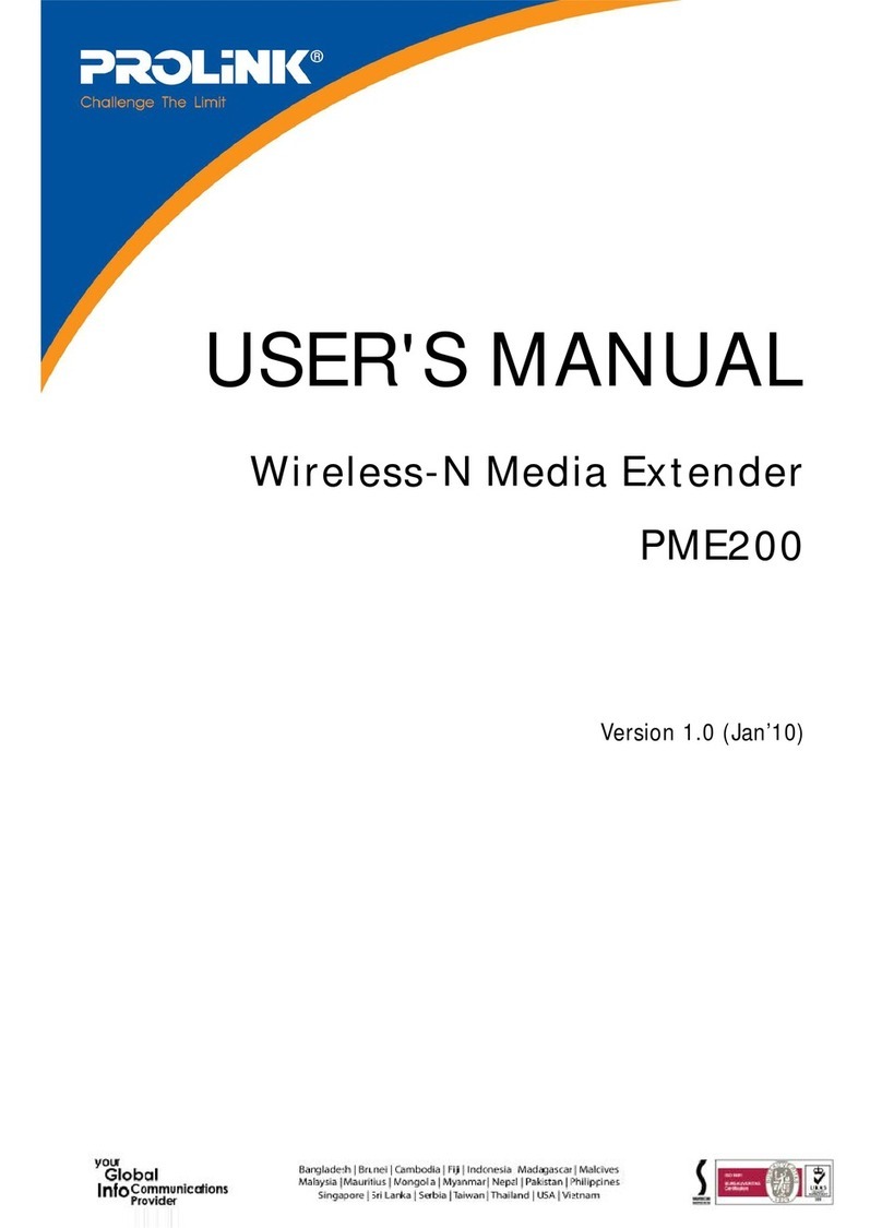 PROLiNK PME200 User's manual & installation instructions PROLiNK PME200 User's manual & installation instructions