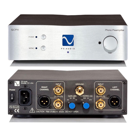 PS Audio GCPH Phono Quick start guide