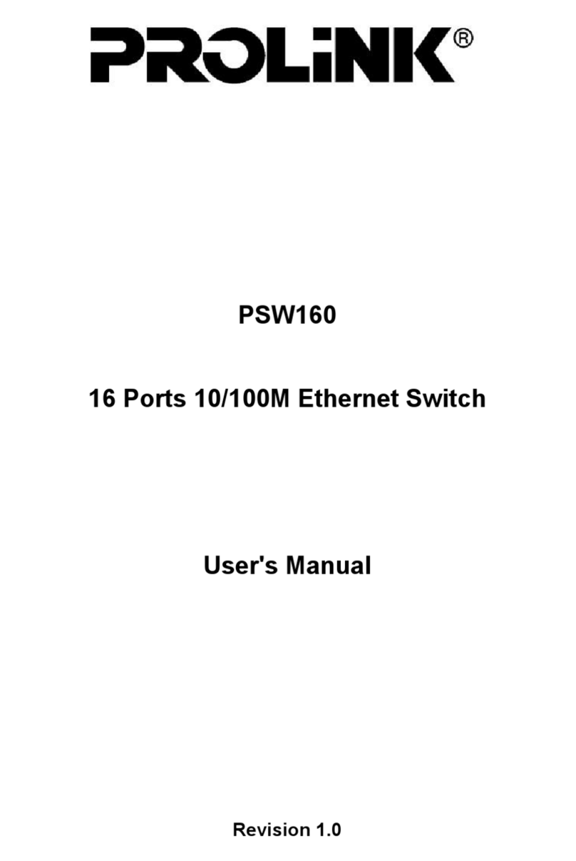 PROLiNK PSW160 user manual