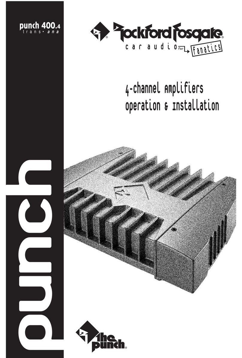 Rockford Fosgate PUNCH 400.4 trans ana User manual