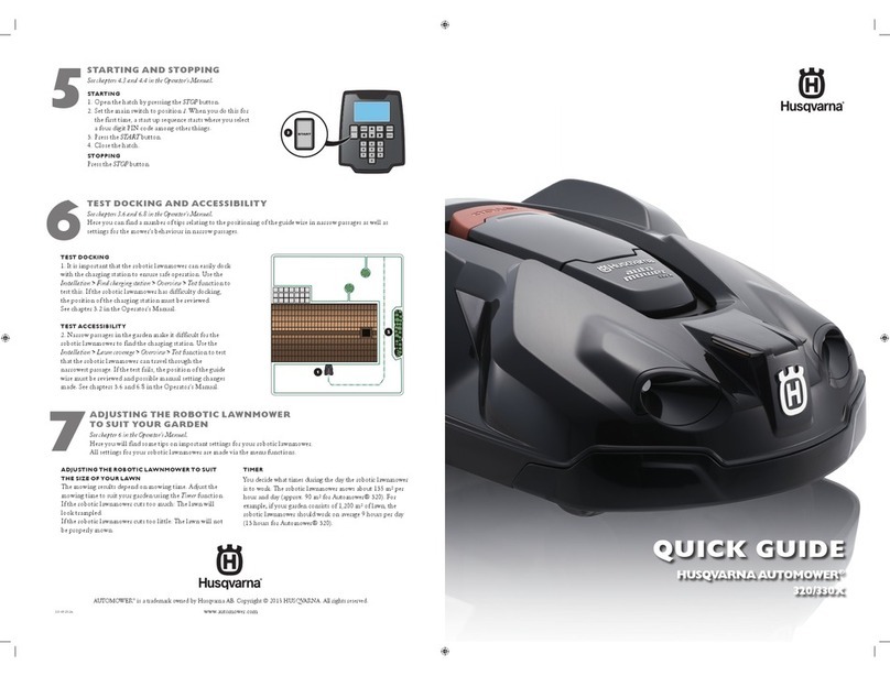 Husqvarna Automower 320 quick guide