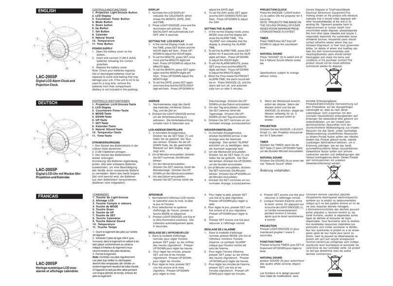 Roadstar LAC-2005P instruction manual