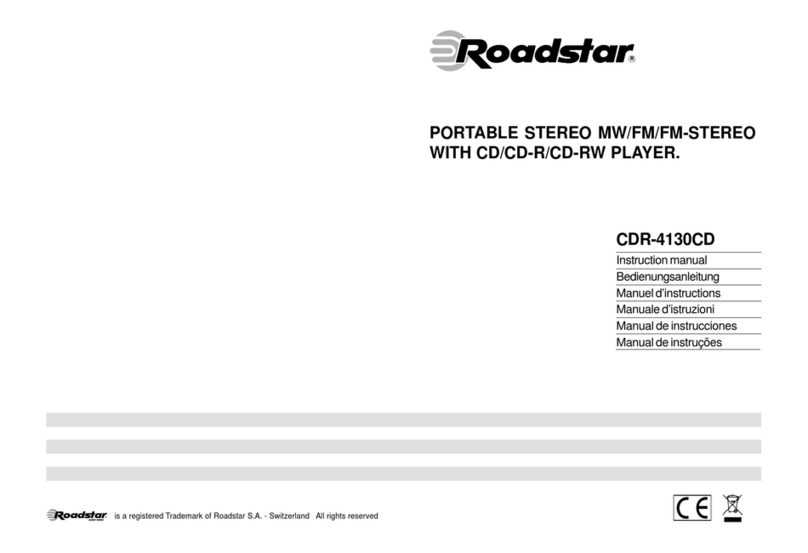 Roadstar CDR-4130CD User manual
