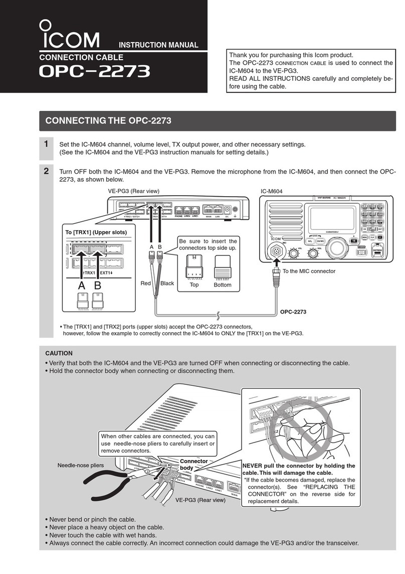 Icom OPC-2273 instruction manual Icom OPC-2273 instruction manual