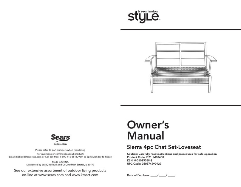The Great Indoors 50-11715 Owner's manual & assembly instructions The Great Indoors 50-11715 Owner's manual & assembly instructions