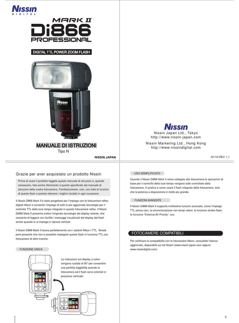 Nissin Mark II Di866 Pofessional Manuale di istruzioni
