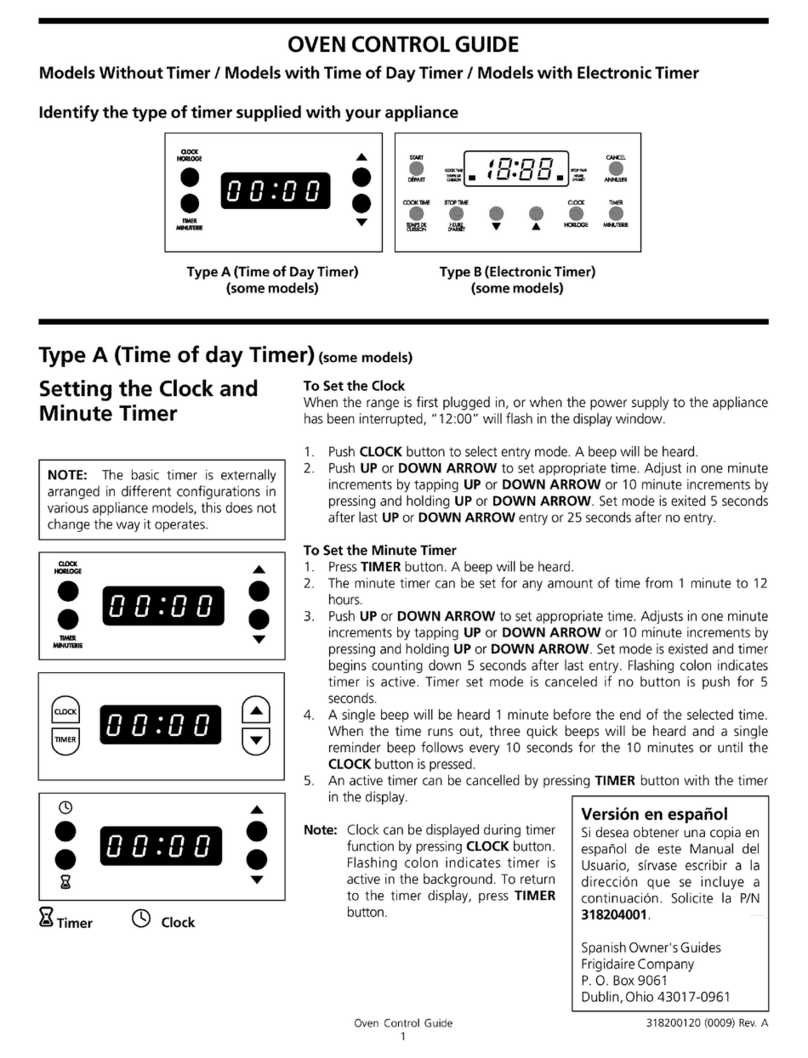 Tappan TGF645WFD7 Use and maintenance manual Tappan TGF645WFD7 Use and maintenance manual
