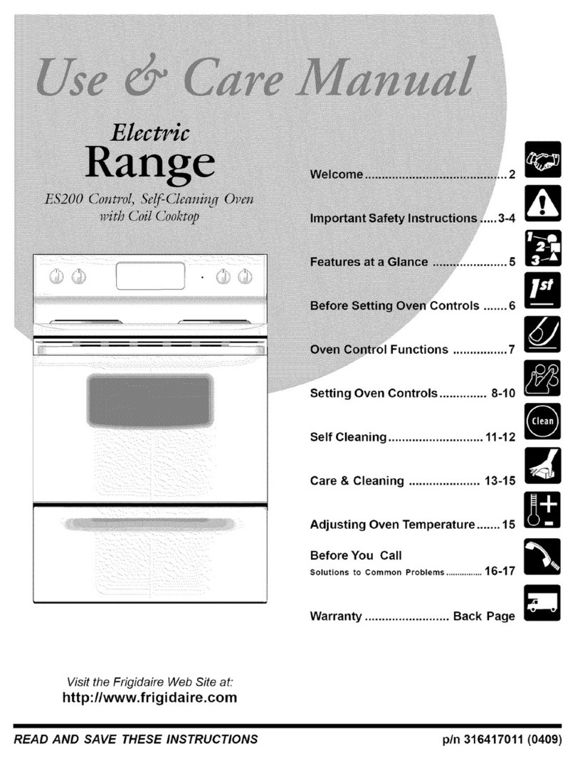 Frigidaire TEF351DWA User manual